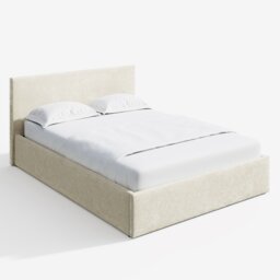 End Lift Ottoman Storage Bed King Cream Crushed Velvet Cream Cream Crushed Velvet