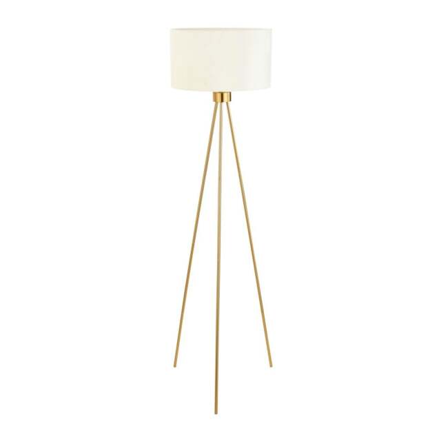 Living Room Floor Lamps Brass Metal Tripod