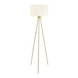 Living Room Floor Lamps Brass Metal Tripod