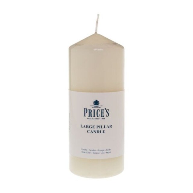 Prices Pillar Candle Ivory 6 - One Colour - One Size