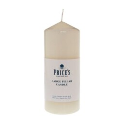 Prices Pillar Candle Ivory 6 - One Colour - One Size