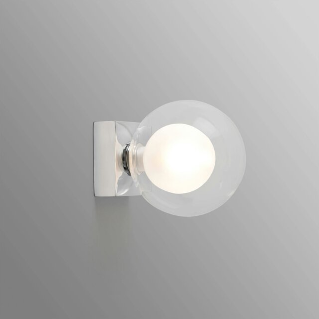 Perla Bathroom Chrome Globe Wall Light 1x g9 IP44