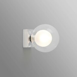 Perla Bathroom Chrome Globe Wall Light 1x g9 IP44