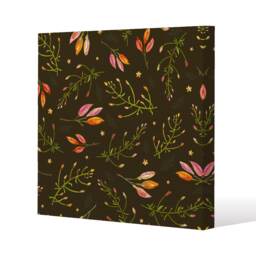 Green Branches (Canvas Print) / 46 x 46 x 4cm Multi