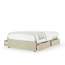 Memory Maestro Memory Foam Cream Naples Velvet 2 Drawer Divan Set Super King
