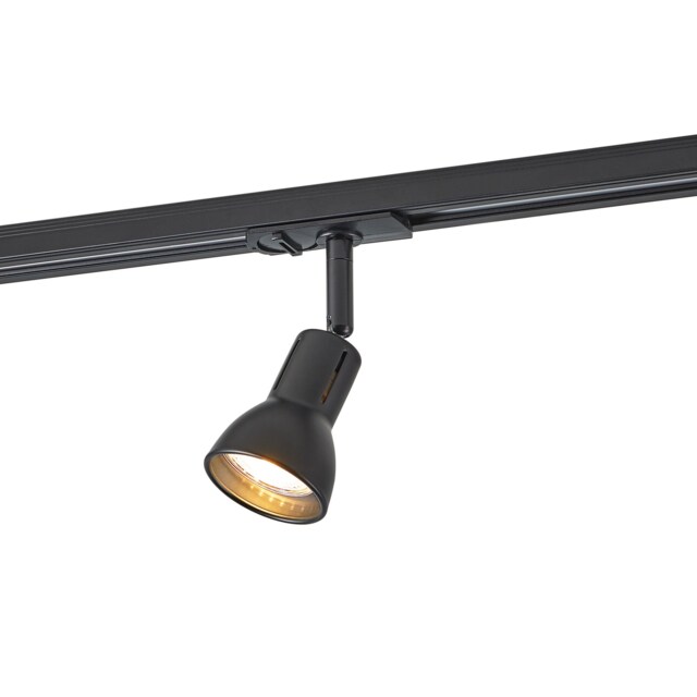 Nordlux Munin Link Indoor Track Spot Light Black Metal GU10 Adjustable Head - Mains Powered , IP20 Black Black
