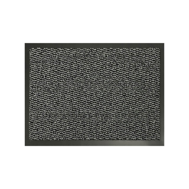 KAV Pack of 2 Door Mat Dirt Trapper for Indoor and Outdoor Non Slip, Floor and Kitchen Doormats Super Absorbent (40 X 60) (Grey)