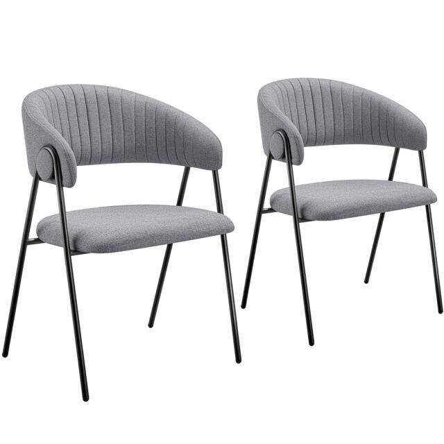 Dining Chair Bedano - woven fabric, padded, 150 kg load capacity Grey grey 2