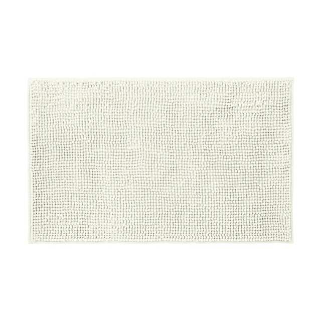 Chenille Bobble Bath Mat Non-Slip 50 x 80cm - Cream