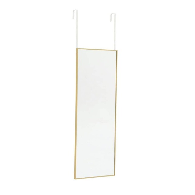 Living and Home Metal Frame Over the Door Full Length Mirror - 28cm x 78cm - Gold Gold