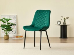 Amelia Velvet Comfort Dining Chairs - Set of 2 Green