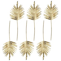 Pack of 6 x 95cm Gold Palm Leaf