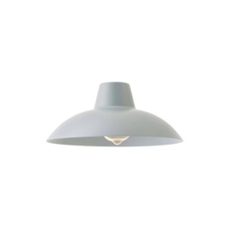 ValueLights Civic Silver Metal Easy Fit Ceiling Pendant Shade Silver