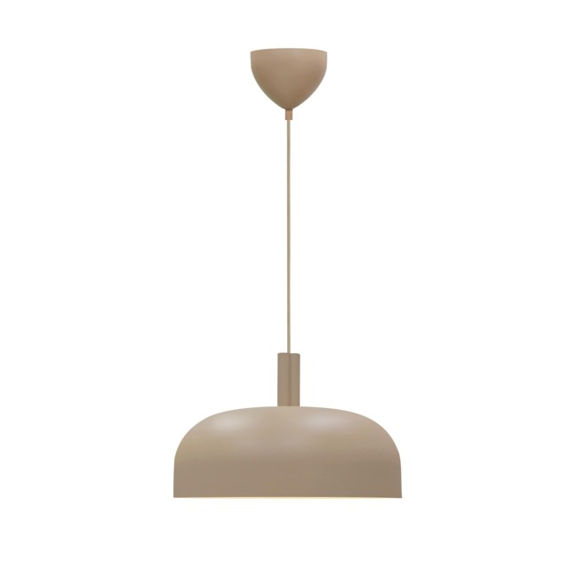Nordlux Sandro Indoor Pendant Light Brown Metal E27 White Inner - Mains Powered, IP20