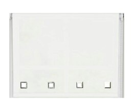 115cm White Square Eyelet Edge Roller Blind White White