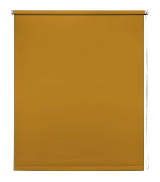 130cm Ochre Trimmable Thermal Blackout Roller Blinds Grey Grey