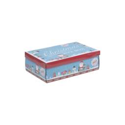 Extra Small Santa Gift Storage Boxes - 17x26.5x8.5cm Blue Blue & Set of 1 1