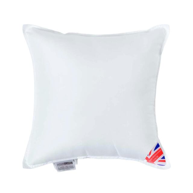 "Homescapes Luxury Super Microfibre Cushion Pad Insert Inner 45 x 45 cm (18 x 18 inches) White 45 x 45 cm (18 x 18"")"