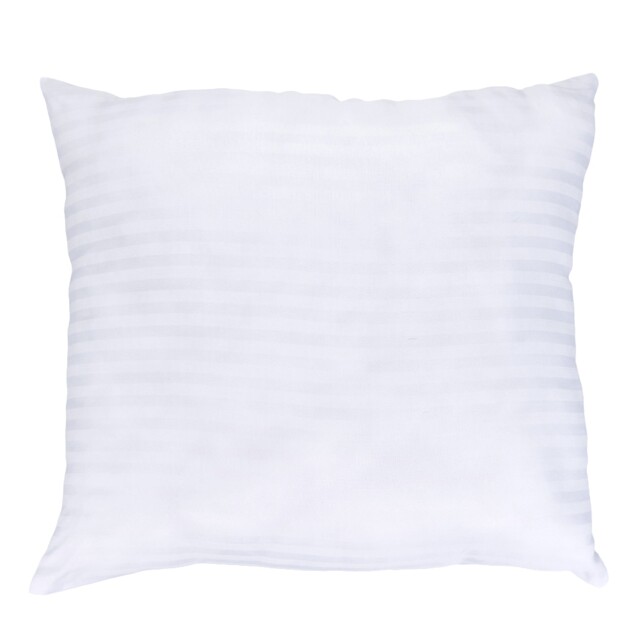 Living and Home Striped Patterned Pillow Insert, 1 Pcs, 45x45cm White
