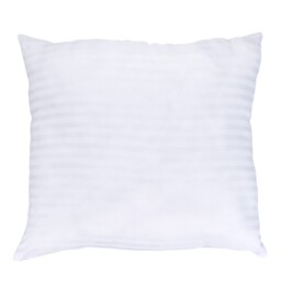 Living and Home Striped Patterned Pillow Insert, 1 Pcs, 45x45cm White