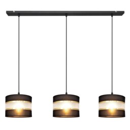 Helen Straight Bar Pendant Ceiling Light Black, Gold 65cm