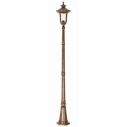 Chicago 1 Light Medium Outdoor Lamp Post Rusty Bronze Patina IP44, E27