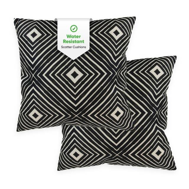 Gardenwize Outdoor Sofa Chair Scatter Cushions Aztec Diamond Pair