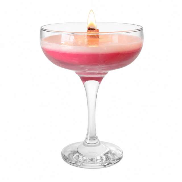 Vegan Handmade Scented Cosmopolitan Cocktail Candle