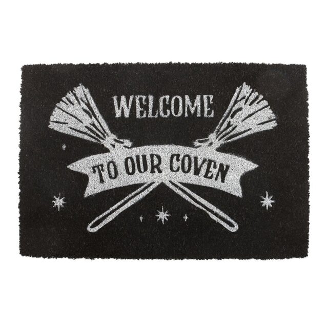 Something Different Welcome To The Coven Door Mat Black Black One Size 1