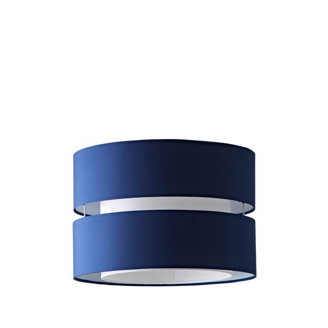 ValueLights Sophia Large Navy 2 Tier Ceiling Shade Blue