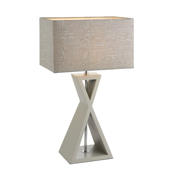Kaden Wooden Grey Table Lamp