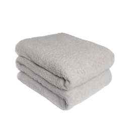 OHS Soft Teddy Fleece Blanket Throw, 200x240cm - Silver