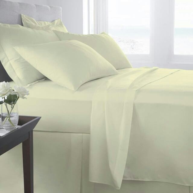 Egyptian Cotton 400 TC Flat Sheet 100% Cotton - Cream - Super King