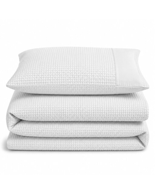 Velosso Waffle Weave Duvet Cover & Pillowcase Set