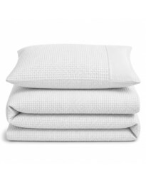 Velosso Waffle Weave Duvet Cover & Pillowcase Set