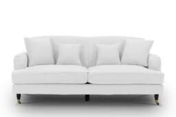 Teddy Boucle Fabric White 3 Seater Sofa ASHTON