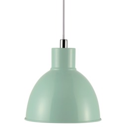 Nordlux Pop Indoor Pendant Light Green Metal E27 White Inner - Mains Powered, IP20
