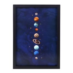 Something Different Solar System Framed Print - Blue/Black - One Size Blue