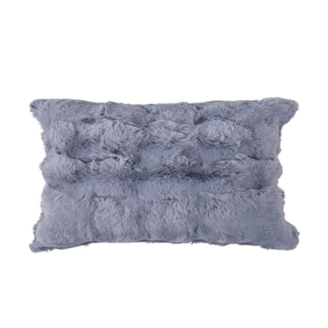 Living and Home Plush Throw Pillow Cover Pillowcase, Light Grey-50x30cm Grey Light Grey