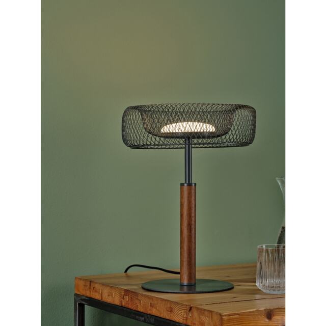 Osram Decor Mesh Table Lamp 10W 830 Black Integrated LED Desk Night Light