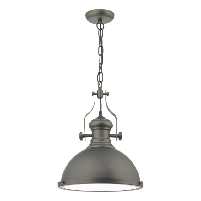 Arona Pendant Antique Pewter & Glass