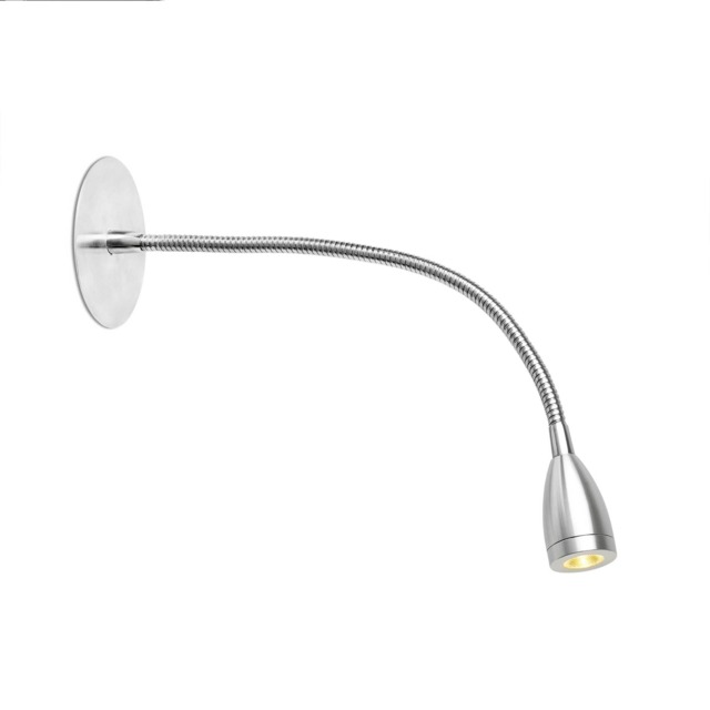 Loke LED Indoor Wall Light Reading Lamp Chrome