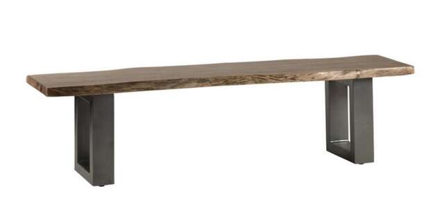 Baltic Live Edge Large Bench - Metal - Acacia Solid Wood - L40 x W175 x H45 cm