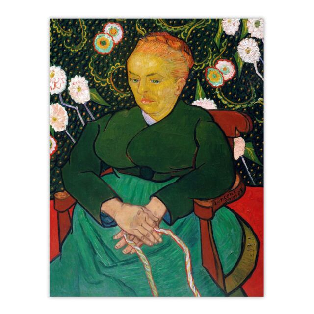 "Augustine Roulin Rocking a Cradle Van Gogh Wall Art Poster Print 12X16"""