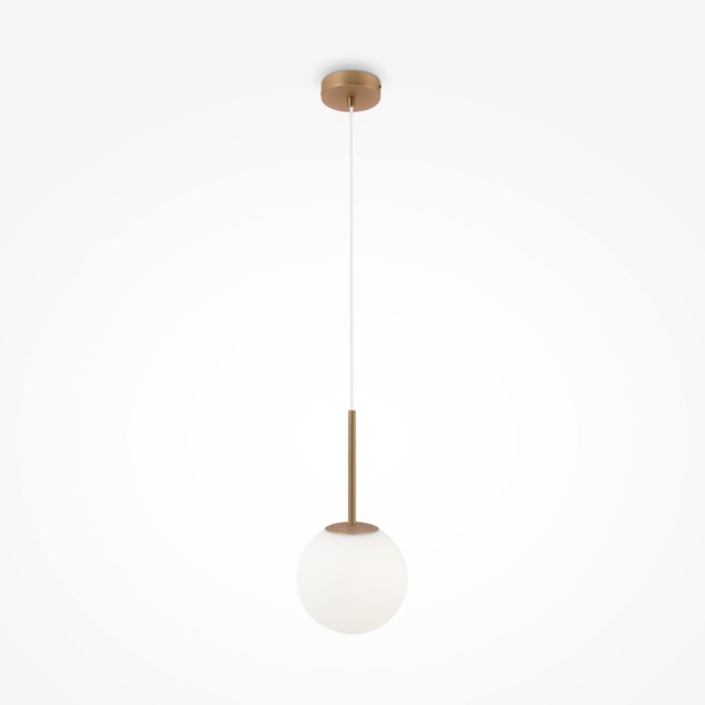 Maytoni Basic Form Medium Modern Globe Pendant Ceiling Light Gold E14