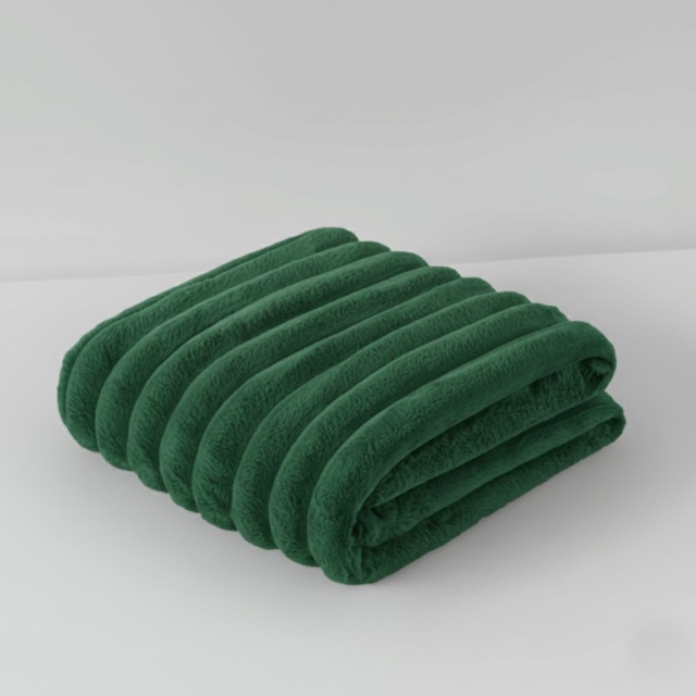 Chunky Ribbed Mink Throw Ultra Soft Warm Elegant Blanket for Sofa Or Bed
