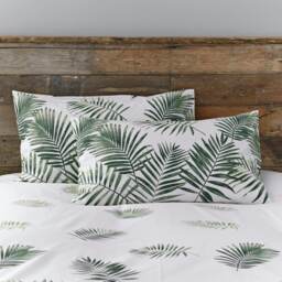 Charlotte Thomas Pair of Fern Green Housewife Pillowcases - 50 x 75cm
