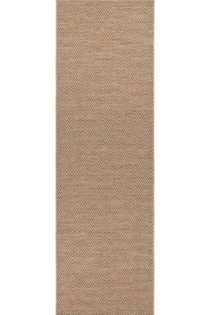 The Rugs Flatwoven Indoor Outdoor Runner Nature Chevron Design Durable Sisal