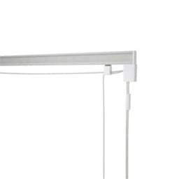 60cm Corded Roman Blind Kit (210cm Drop) White White