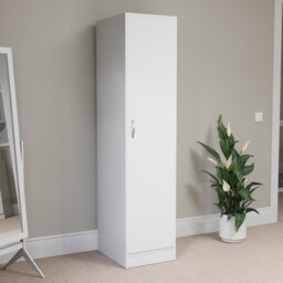 Vida Designs Riano 1 Door Wardrobe With Shelf & Clothes Rail, White